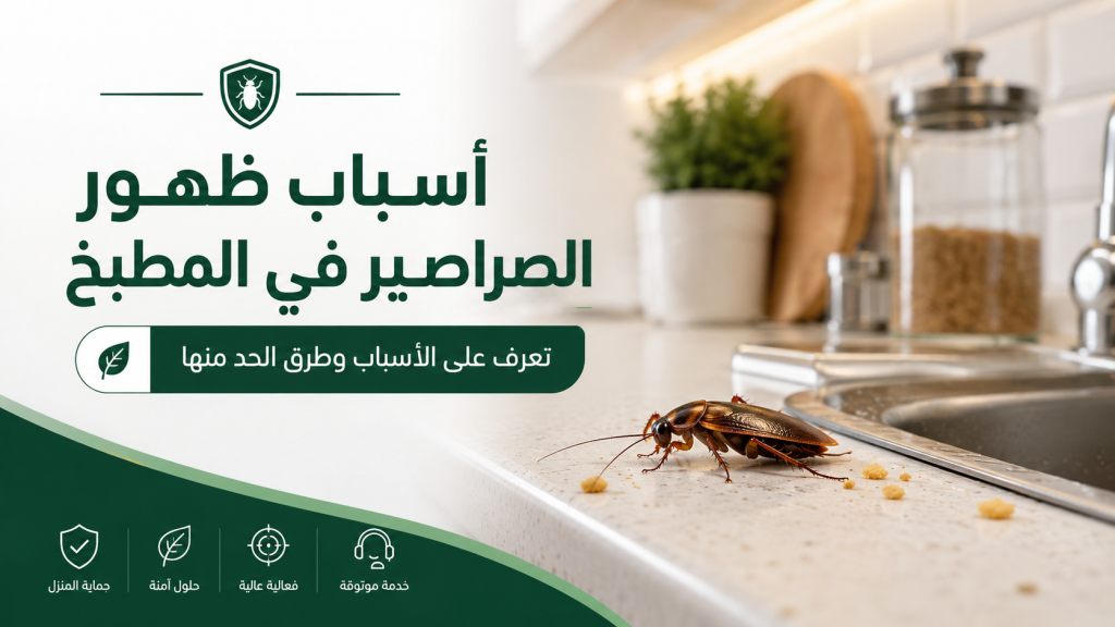 أسباب ظهور الصراصير في المطبخ